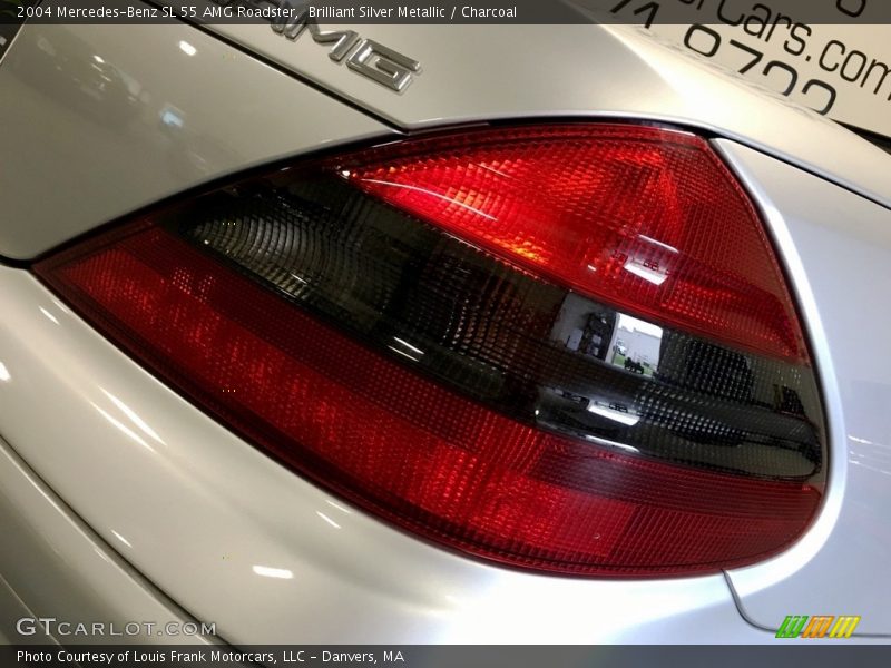 Brilliant Silver Metallic / Charcoal 2004 Mercedes-Benz SL 55 AMG Roadster