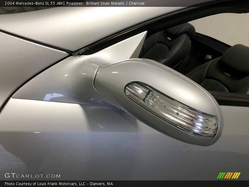 Brilliant Silver Metallic / Charcoal 2004 Mercedes-Benz SL 55 AMG Roadster