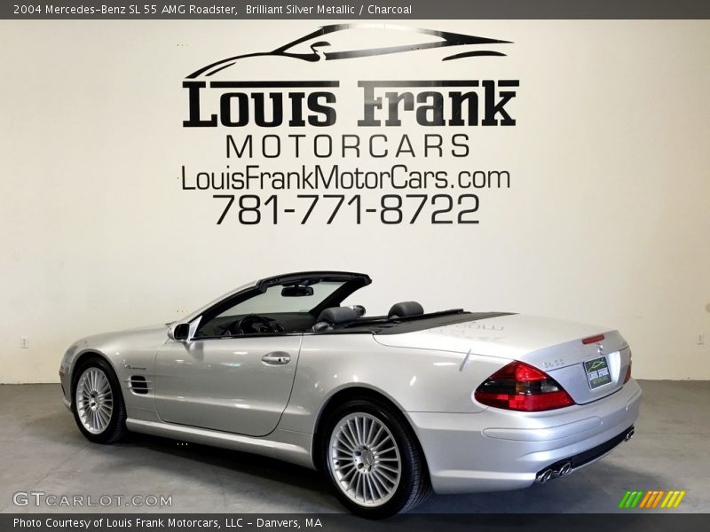 Brilliant Silver Metallic / Charcoal 2004 Mercedes-Benz SL 55 AMG Roadster