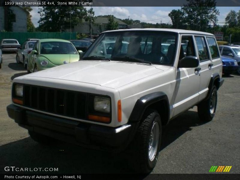 Stone White / Camel 1999 Jeep Cherokee SE 4x4