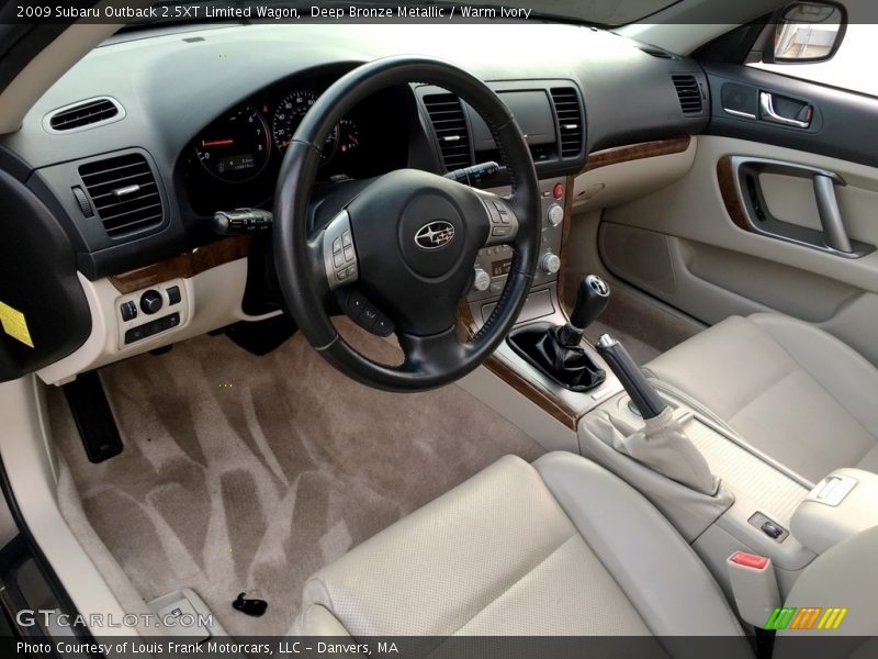 Warm Ivory Interior - 2009 Outback 2.5XT Limited Wagon 