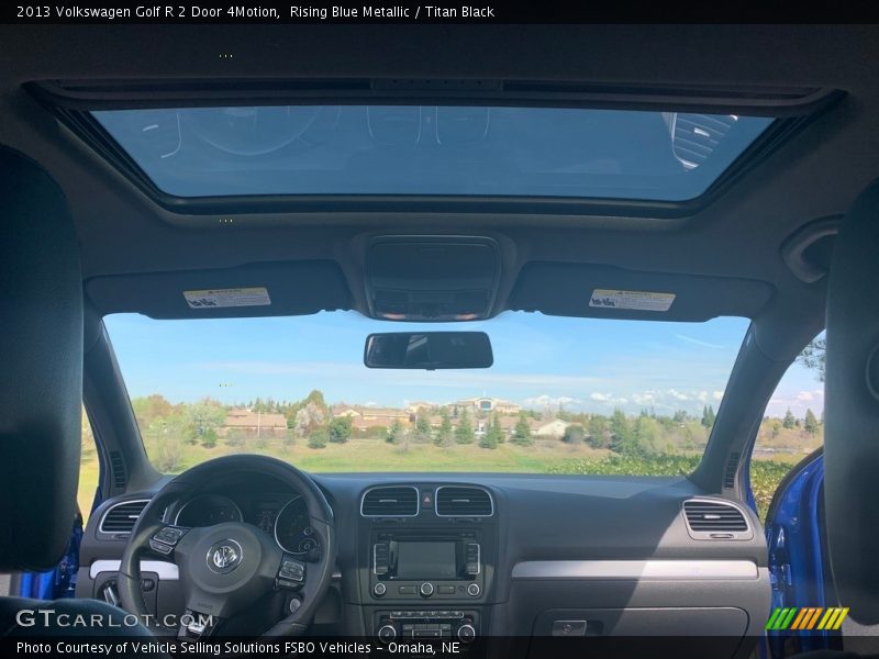 Rising Blue Metallic / Titan Black 2013 Volkswagen Golf R 2 Door 4Motion