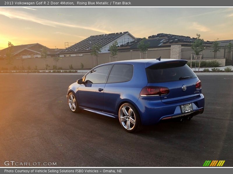 Rising Blue Metallic / Titan Black 2013 Volkswagen Golf R 2 Door 4Motion