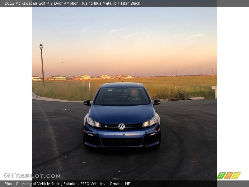 Rising Blue Metallic / Titan Black 2013 Volkswagen Golf R 2 Door 4Motion