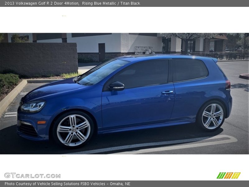 Rising Blue Metallic / Titan Black 2013 Volkswagen Golf R 2 Door 4Motion