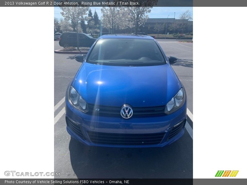Rising Blue Metallic / Titan Black 2013 Volkswagen Golf R 2 Door 4Motion