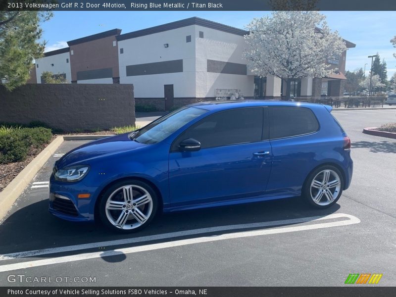 Rising Blue Metallic / Titan Black 2013 Volkswagen Golf R 2 Door 4Motion
