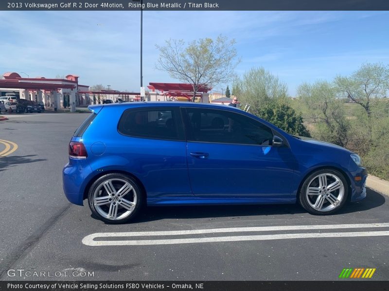Rising Blue Metallic / Titan Black 2013 Volkswagen Golf R 2 Door 4Motion