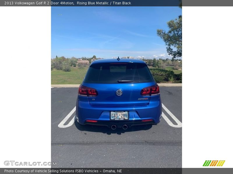 Rising Blue Metallic / Titan Black 2013 Volkswagen Golf R 2 Door 4Motion