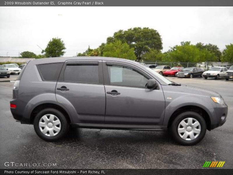 Graphite Gray Pearl / Black 2009 Mitsubishi Outlander ES