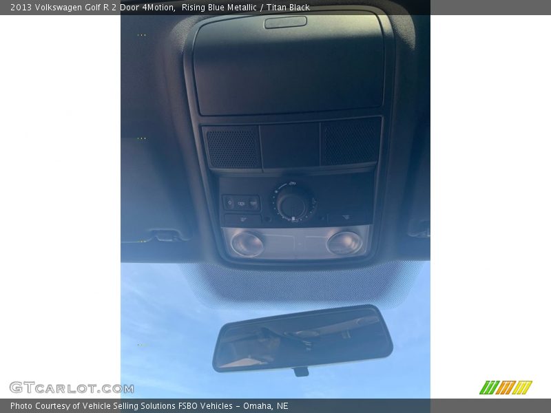 Rising Blue Metallic / Titan Black 2013 Volkswagen Golf R 2 Door 4Motion