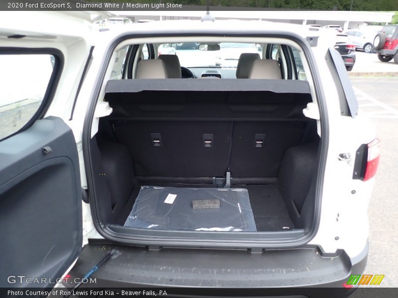 Diamond White / Medium Light Stone 2020 Ford EcoSport S