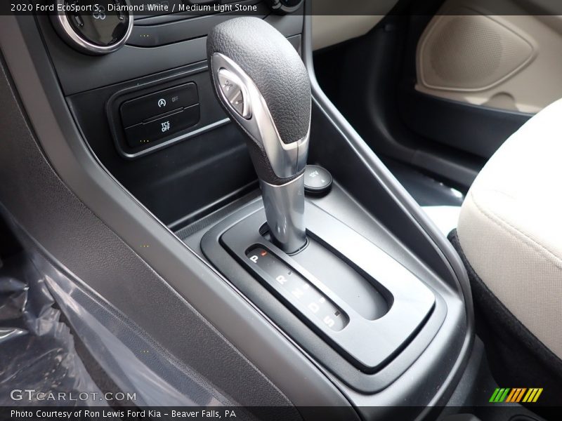 Diamond White / Medium Light Stone 2020 Ford EcoSport S