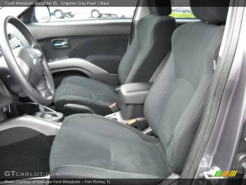 Graphite Gray Pearl / Black 2009 Mitsubishi Outlander ES