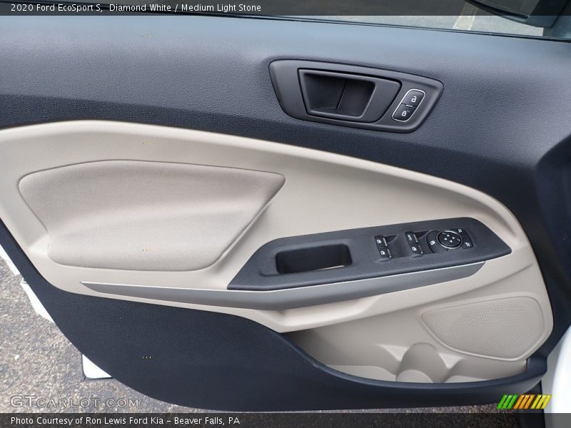 Diamond White / Medium Light Stone 2020 Ford EcoSport S
