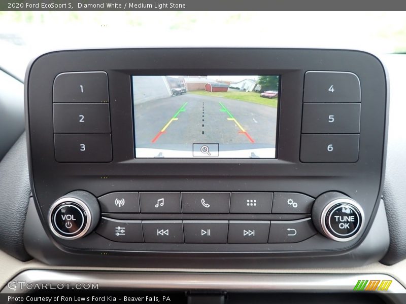 Diamond White / Medium Light Stone 2020 Ford EcoSport S