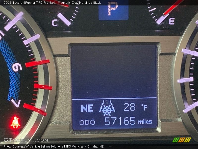 Magnetic Gray Metallic / Black 2016 Toyota 4Runner TRD Pro 4x4