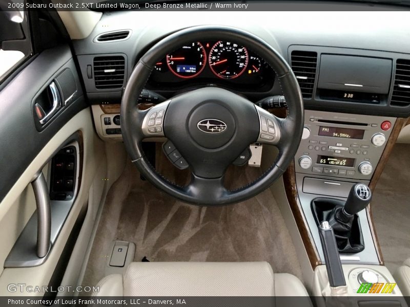 Dashboard of 2009 Outback 2.5XT Limited Wagon