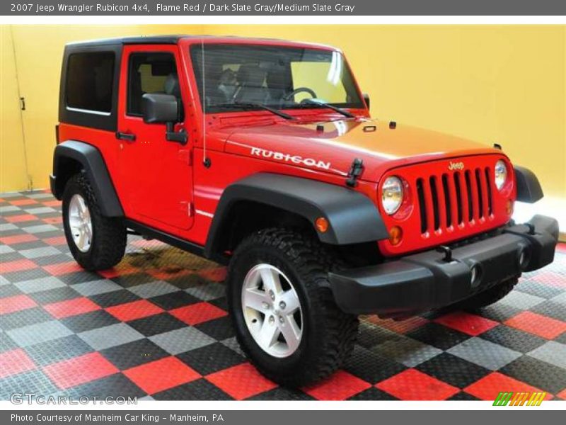 Flame Red / Dark Slate Gray/Medium Slate Gray 2007 Jeep Wrangler Rubicon 4x4