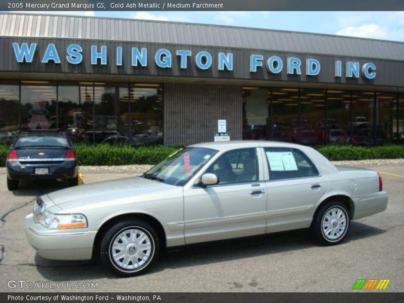 Gold Ash Metallic / Medium Parchment 2005 Mercury Grand Marquis GS