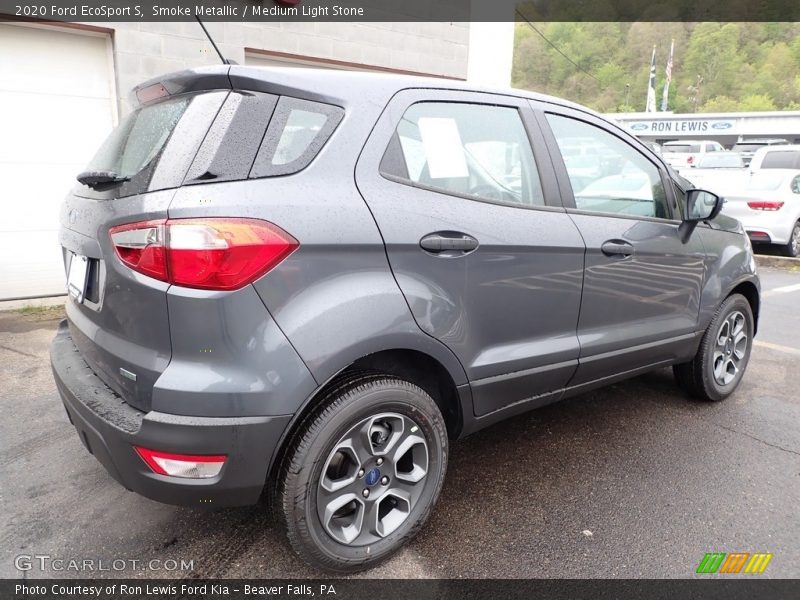 Smoke Metallic / Medium Light Stone 2020 Ford EcoSport S