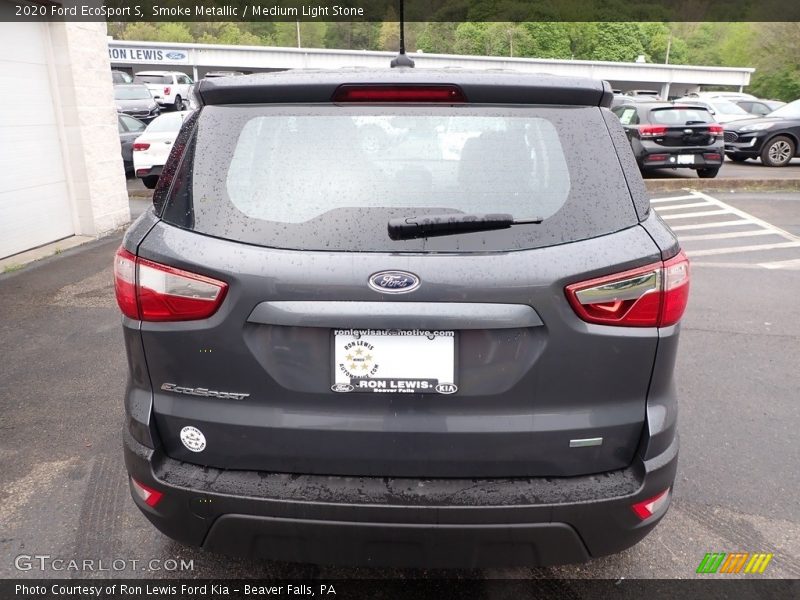 Smoke Metallic / Medium Light Stone 2020 Ford EcoSport S