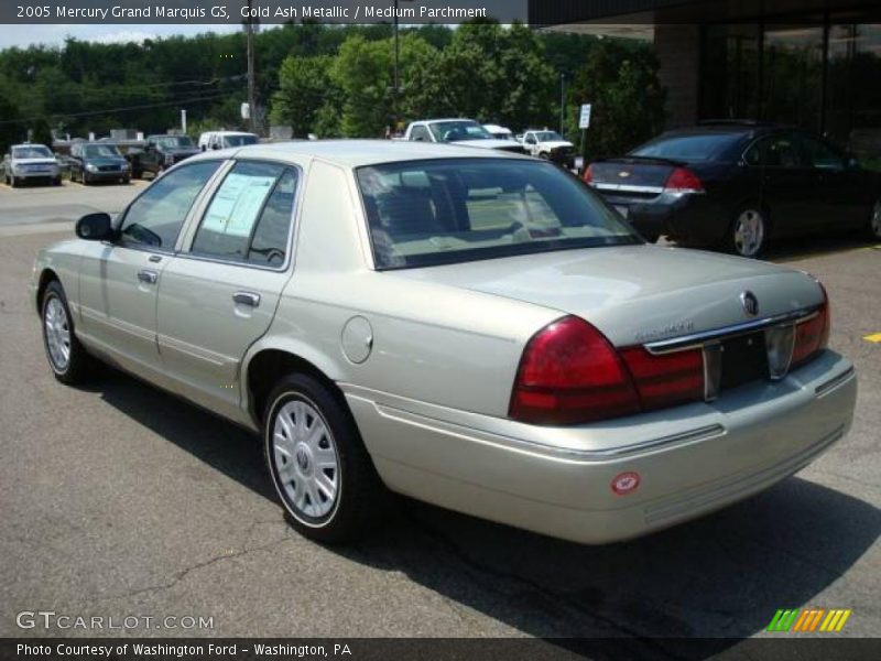 Gold Ash Metallic / Medium Parchment 2005 Mercury Grand Marquis GS