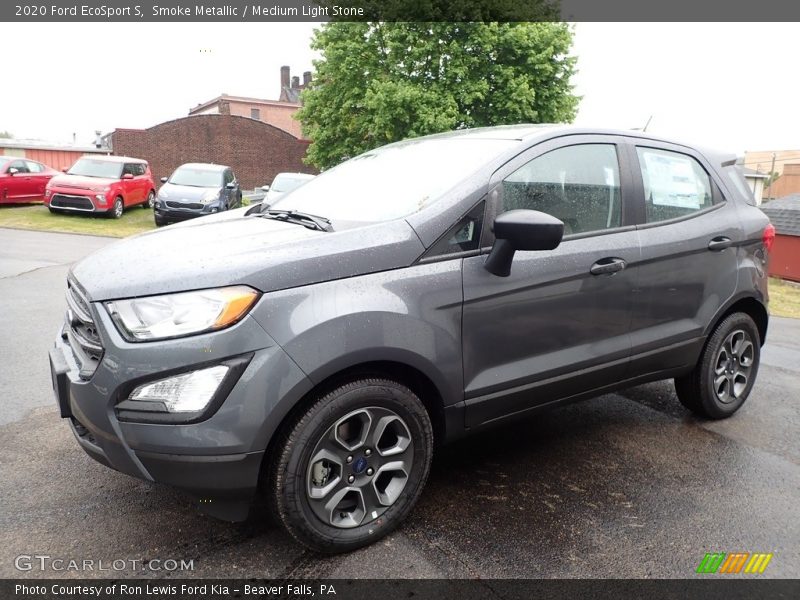 Smoke Metallic / Medium Light Stone 2020 Ford EcoSport S