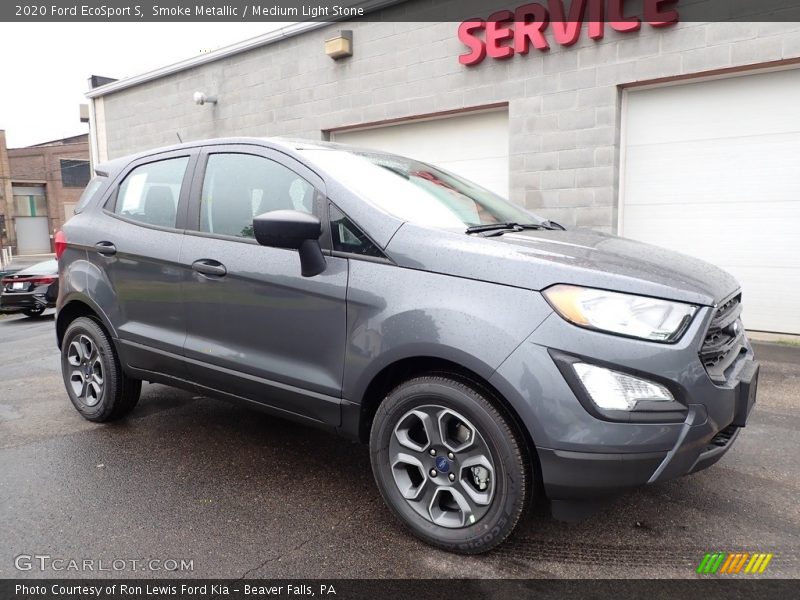 Smoke Metallic / Medium Light Stone 2020 Ford EcoSport S