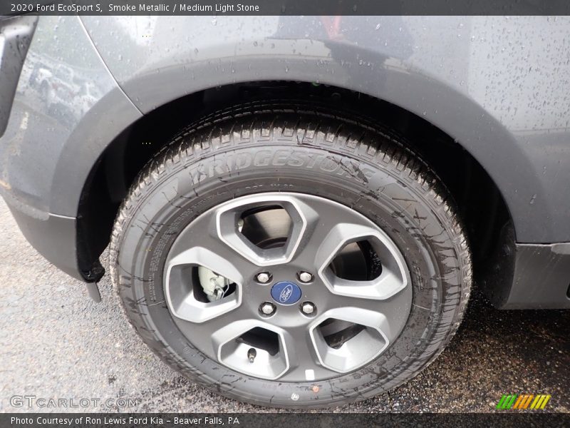 Smoke Metallic / Medium Light Stone 2020 Ford EcoSport S