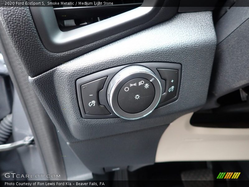 Smoke Metallic / Medium Light Stone 2020 Ford EcoSport S