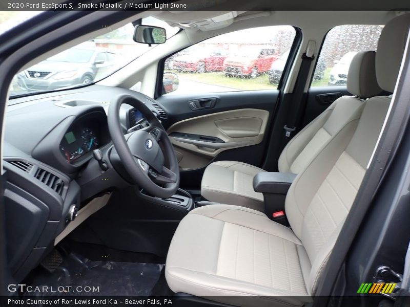Smoke Metallic / Medium Light Stone 2020 Ford EcoSport S
