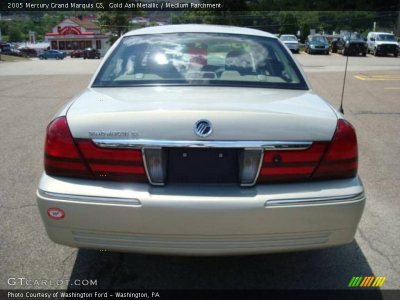 Gold Ash Metallic / Medium Parchment 2005 Mercury Grand Marquis GS