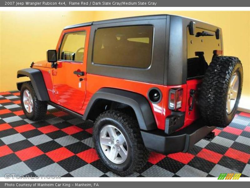 Flame Red / Dark Slate Gray/Medium Slate Gray 2007 Jeep Wrangler Rubicon 4x4