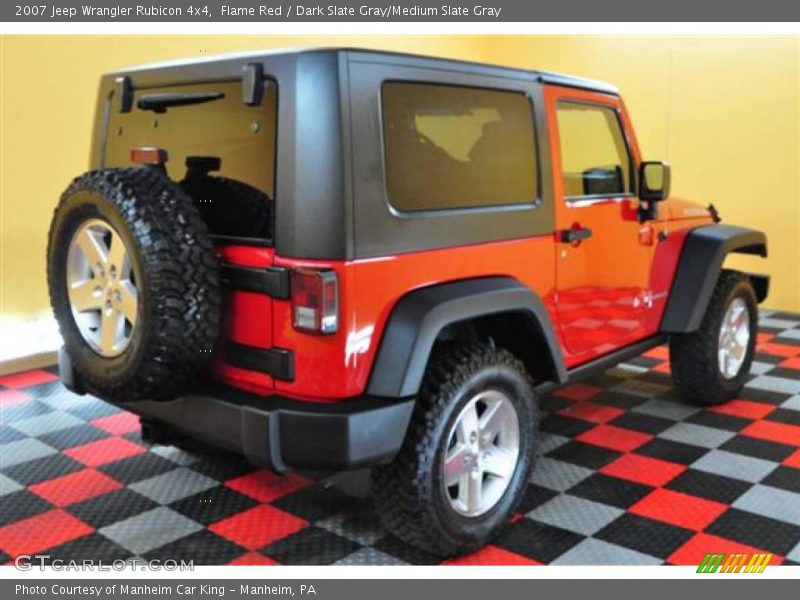 Flame Red / Dark Slate Gray/Medium Slate Gray 2007 Jeep Wrangler Rubicon 4x4