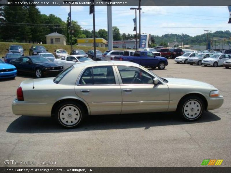 Gold Ash Metallic / Medium Parchment 2005 Mercury Grand Marquis GS