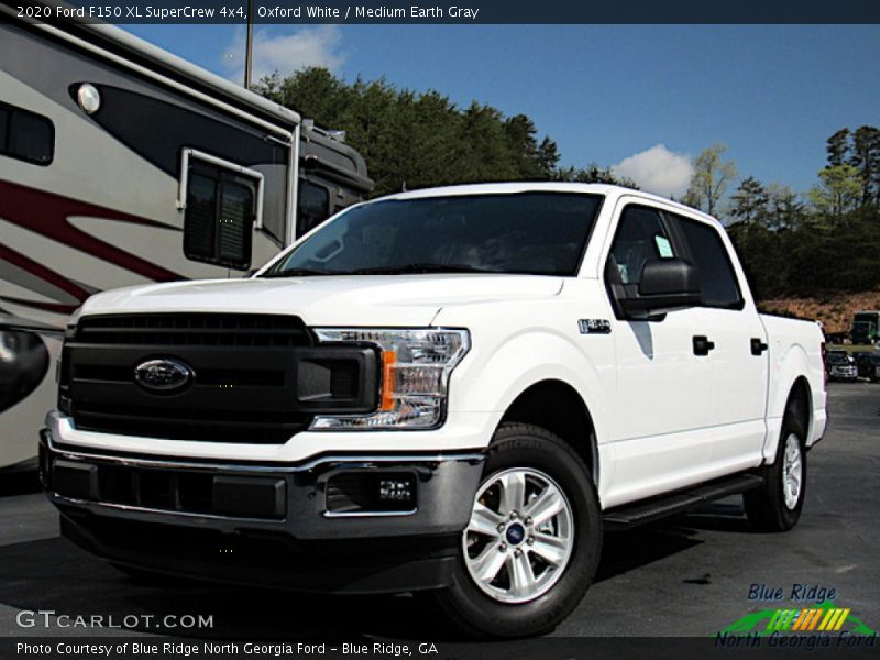 Oxford White / Medium Earth Gray 2020 Ford F150 XL SuperCrew 4x4