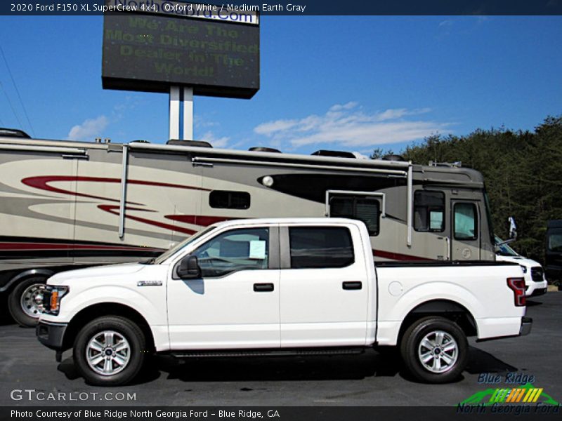 Oxford White / Medium Earth Gray 2020 Ford F150 XL SuperCrew 4x4
