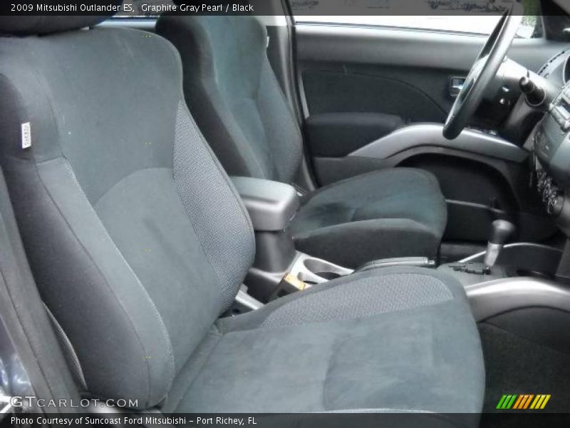 Graphite Gray Pearl / Black 2009 Mitsubishi Outlander ES