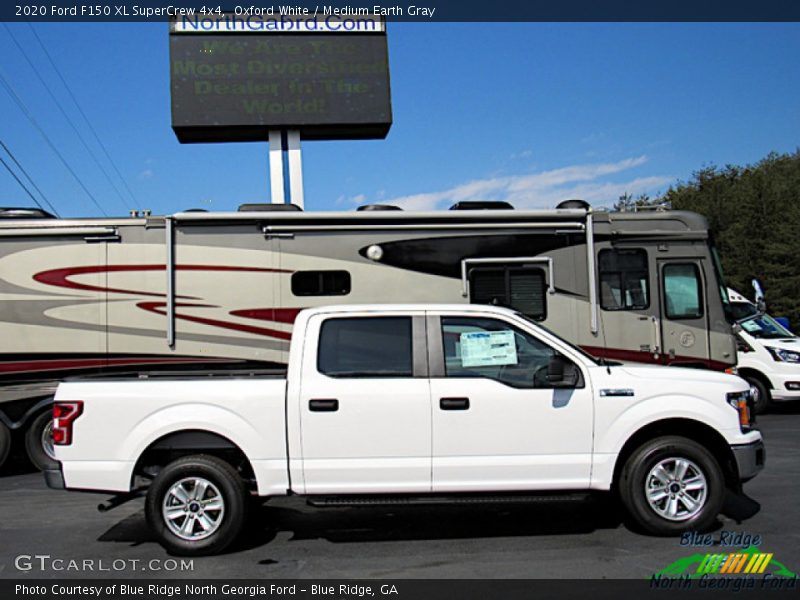 Oxford White / Medium Earth Gray 2020 Ford F150 XL SuperCrew 4x4