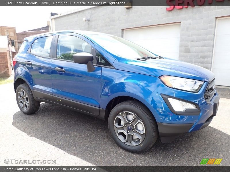 Lightning Blue Metallic / Medium Light Stone 2020 Ford EcoSport S 4WD