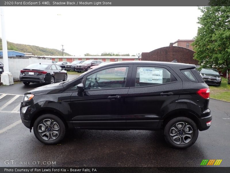 Shadow Black / Medium Light Stone 2020 Ford EcoSport S 4WD