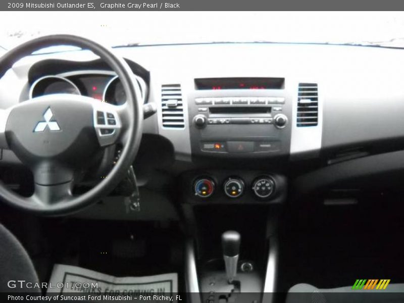 Graphite Gray Pearl / Black 2009 Mitsubishi Outlander ES