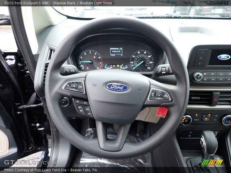 Shadow Black / Medium Light Stone 2020 Ford EcoSport S 4WD
