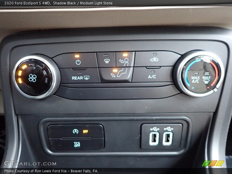 Shadow Black / Medium Light Stone 2020 Ford EcoSport S 4WD