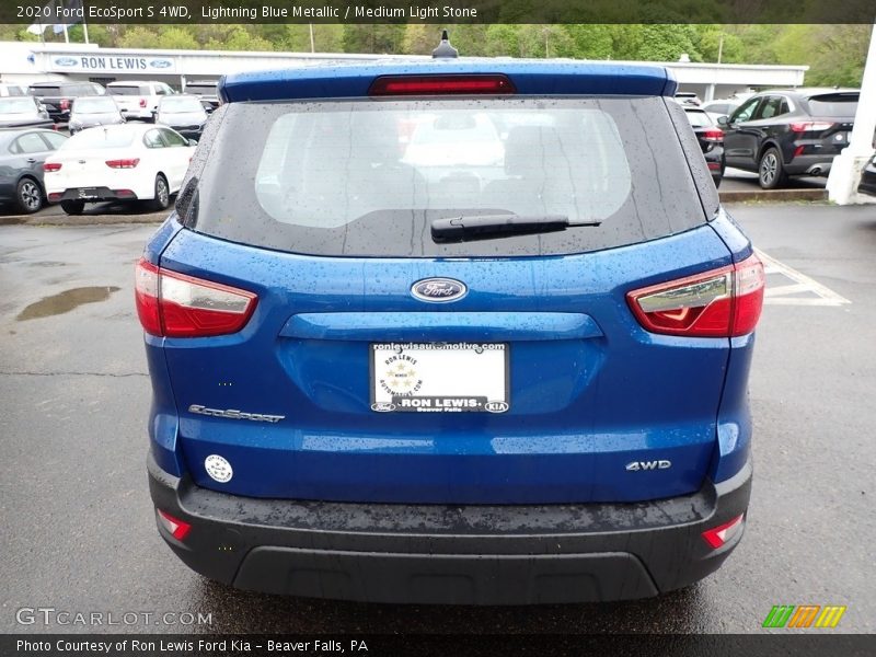 Lightning Blue Metallic / Medium Light Stone 2020 Ford EcoSport S 4WD