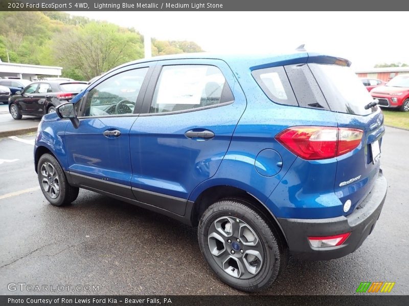 Lightning Blue Metallic / Medium Light Stone 2020 Ford EcoSport S 4WD