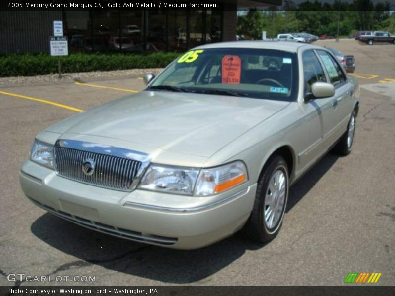 Gold Ash Metallic / Medium Parchment 2005 Mercury Grand Marquis GS