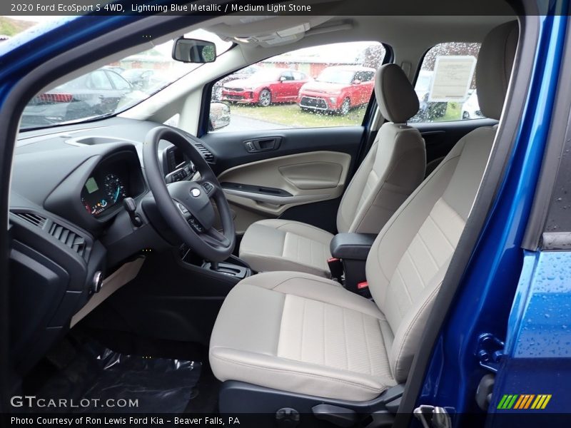 Lightning Blue Metallic / Medium Light Stone 2020 Ford EcoSport S 4WD