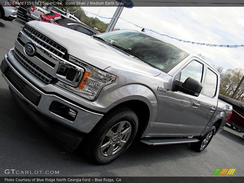 Iconic Silver / Medium Earth Gray 2020 Ford F150 XLT SuperCrew